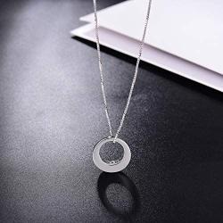 Sterling Silver Circle of Life Urn Necklaces for Ashes Cremation Jewelry Eternity Heart Urn Pendant Necklace for women