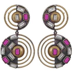 Aheli Afghani Tribal Antique Oxidised Indian Traditional Bollywood Dangle Drop Earrings for Women Girls Jewelry