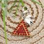 BAUNA Delta DST Sigma Sorority Elephant Charm Zipper Pull Gift Theta Diva Greece Greek Jewelry