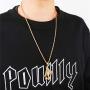 Lee Island Fashion 18K Gold Plated CZ Prayer Hand With Gun Pendant Stainless Steel Necklace, 24 Inch Chain Hip Hop Jewelry