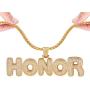 DIY Full CZ Bubble Letter Necklace Men Women Personalized Hip Hop Jewelry Platinum or 18K Gold Plated Customizable 1-6 Pcs Bling Initials Pendant,Tennis Chain or Spiga Chain 18-30 Inch, with Gift Box