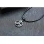 PJ Jewelry Mens Celtic Symbol Triskelion Pendant Stainless Steel Triskele Triple Spiral Necklace with Leather Chain PJ Jewelry Mens Celtic Symbol Triskelion Pendant Stainless Steel Triskele Triple Spiral Necklace with Leather Chain