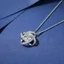Nowonchic 925 Sterling Silver Love Knot Pendant Necklace for Women, 18+2 inch Nowonchic 925 Sterling Silver Love Knot Pendant Necklace for Women, 18+2 inch