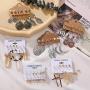 39 Pairs Vintage Tassel Stud Earrings Set for Women Girls Bohemian Statement Drop Dangle Earrings with Leaf Star Acrylic Shell Hoop Earrings for Birthday/Party/Wedding Gifts