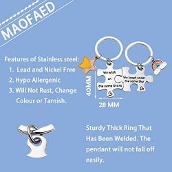 MAOFAED Long Distance Relationship Gift 4 4 Sisters Gift Long Distance Gift for Family Friend Sister Sister Gift