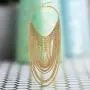 Steve Madden Chain-link Loop Statement Necklace for Women Steve Madden Chain-link Loop Statement Necklace for Women
