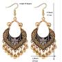Vintage Boho Statement Drop Dangle Earrings Bohemian Ethnic Handmade Beaded Charms Earring for Women Girls Jewelry Gift