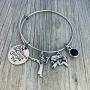 Jiu Jitsu Charm Bracelet - She Believed She Could Martial Arts Black Belt Charm Bracelet, Jiu Jitsu Gift for Women, Teens and Girls