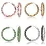 4 Pairs Glitter Hoop Earrings Bohemian Sparkle Resin Rhinestone Crystal Wrapped Geometric Big Round Circle Shiny Dangle Earrings Goldplated Scrub Drop Earring for Women Girls Wedding Party Jewelry 4 Pairs Glitter Hoop Earrings Bohemian Sparkle Resin Rhinestone Crystal Wrapped Geometric Big Round Circle Shiny Dangle Earrings Goldplated Scrub Drop Earring for Women Girls Wedding Party Jewelry