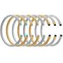 Tiyad Cable Wire Cuff Bracelet Bangle Bracelets for Women Stainless Steel Twisted Cable Cuff