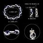 EVER FAITH Silver-Tone Zircon Wedding S-Shaped Necklace Earrings Bracelet Set