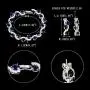 EVER FAITH Silver-Tone Zircon Wedding S-Shaped Necklace Earrings Bracelet Set