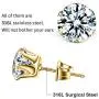 UHIBROS Stainless Steel Stud Earrings Set Hypoallergenic Cubic Zirconia 18K White Gold 316L CZ Earring 6 Pairs 3-8mm UHIBROS Stainless Steel Stud Earrings Set Hypoallergenic Cubic Zirconia 18K White Gold 316L CZ Earring 6 Pairs 3-8mm