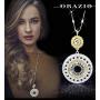 ORAZIO 6 Pcs Long Pendant Necklaces For Women Fashion Jewelry Simple Long Feather Leaf Heart Turquoise Costume Y Necklace Womens Statement Long Necklace Set Boho