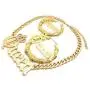 Fashion 21 Womens Statement Queen Necklace, Bamboo Pierced Earring in Gold Tone Fashion 21 Womens Statement Queen Necklace, Bamboo Pierced Earring in Gold Tone