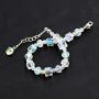 Charms AB Multi Colored Crystal Beaded Strand Bracelet Teacher Gifts Jewelry Gifts for Women Teen Girls Y939