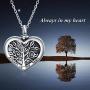 POPKIMI Urns for Human Ashes Sterling Silver Urn Necklace Cremation Jewelry Memorial Pendant with Fill Kit