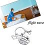 Flight Nurse Gifts Keychain Nurse Graduation Gifts Nurse School Student Gifts Inspiration Flight Nurse Jewelry Never Underestimate The Power of Flight Nurse