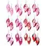 12 Pairs Valentines Day Leaf Drop Dangle Earrings 3 Layered Glitter Faux Leather Earrings Heart and Rose Printed Earrings Valentines Day Jewelry for Women Girls 12 Pairs Valentines Day Leaf Drop Dangle Earrings 3 Layered Glitter Faux Leather Earrings Heart and Rose Printed Earrings Valentines Day Jewelry for Women Girls
