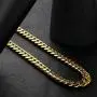 PY Bling Mens Miami Cuban Link Chain Choker 18k Solid Gold Plated Hip Hop Stainless Steel 10mm-14mm Thick Necklace/Bracelet