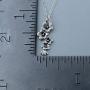 FashionJunkie4Life Sterling Silver Cherry Blossoms Charm Necklace 18'' Chain