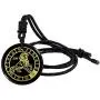 Yatming Engraved Round Stone Pendant for Men and Women, Healing Crystal Black Obsidian Amulet Necklace with Adjustable Rope Yatming Engraved Round Stone Pendant for Men and Women, Healing Crystal Black Obsidian Amulet Necklace with Adjustable Rope