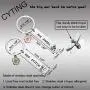 CYTING Her Stitch His Angel Keychain Set With Hibiscus Flower Charm Hawaiian Jewelry Gift For Couples Family Best Friends CYTING Her Stitch His Angel Keychain Set With Hibiscus Flower Charm Hawaiian Jewelry Gift For Couples Family Best Friends