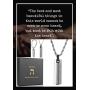 HEI Christian Isaiah Bible Verse Pendant Necklace | Key Ring Tag | Free Rope Chain Gift in Silver or Gold