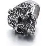 Elfasio Men Skull Rings Stainless Steel Gothic Biker Punk Jewelry, Size 8-13 Elfasio Men Skull Rings Stainless Steel Gothic Biker Punk Jewelry, Size 8-13