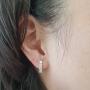Dazzlingrock Collection 14K Yellow Gold Ladies Huggies Hoop Earring (Only 1Pc)
