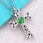 Cross Urn Necklace for Ashes Stainless Steel Keepsake Memorial Cremation Pendant with Cat Eye Stone Free 20 Inch Chain+Fill Kit