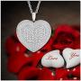 NATALIA DRAKE 2 Cttw Pave Diamond Necklace for Women (Color J / Clarity I3)