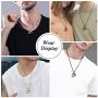 FaithHeart Eye of Horus Necklace Ankh Cross Necklaces, Stainless Steel Ancient Egyptian Coptic Jewelry for Men Women, Wedjat Eye Pendants Customize Available