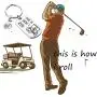 MAOFAED Golfer Gift Golf Keychain This is How I Roll Keychain Gift for Golfer Golf Cart Keychain MAOFAED Golfer Gift Golf Keychain This is How I Roll Keychain Gift for Golfer Golf Cart Keychain
