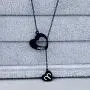 Gold Rose Y Necklaces 12 Zodiac Sign Necklace Black Constellation Jewelry Gift for Women Girls Astrology Sign Symbol Necklaces