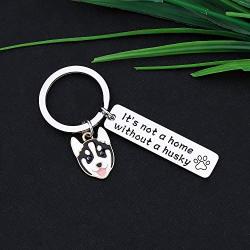 CYTING Dog Lover Gift Its Not A Home Without A Boston Terrier/Labrador/Pug/Pit Bull/Husky Keychain Pet Jewelry Gifts for Dog Owner/Mom/Dad Gift