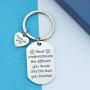 HN HNHB Never Underestimate Different You Made Lives You Touched Thank You Keychain Volunteer Teacher Employee Gift Birthday Jewelry Gifts