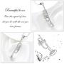 Unique Trumpet Cremation Pendant Ashes Urn for Pet/Human Keepsake Necklace