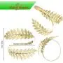 RechicGu Greek Roman Laurel Leaf Bracelet Armband Upper Arm Cuff Armlet Festival Bridal RechicGu Greek Roman Laurel Leaf Bracelet Armband Upper Arm Cuff Armlet Festival Bridal