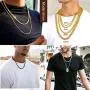 FindChic Men Curb Chain Necklace 18K Gold Plated/Stainless Steel/Black Chunky Double Tight Cuban Link Hip Hop Neck Chains for Men Boys 3.5MM/5MM/6MM/7MM/9MM/12MM 14-30 8 Length Options (Send Gift Box)