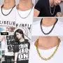 Richsteel Hip Hop Rolo Cable Chain Necklace for Men Women 3/5/7/9/12MM Width,18/20/22/24/26/28/30 Inches Chains,Stainless Steel/18K Gold/Black Plated Fashion Jewelry(with Gift Box) Richsteel Hip Hop Rolo Cable Chain Necklace for Men Women 3/5/7/9/12MM Width,18/20/22/24/26/28/30 Inches Chains,Stainless Steel/18K Gold/Black Plated Fashion Jewelry(with Gift Box)