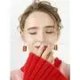 DAMLENG 6 Pairs Handmade Simulation food Croissant French Bread Toast Dangle Drop Earrings Cute Unique Baguette Earrings Set for Women Girls Jewelry