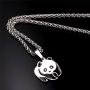 U7 Women Teen Girls Boys Cute Animal Necklace Stainless Steel/18K Gold Plated Pet Series Jewelry Pig/Dachshund/Panda Bear/Horse/Camel/Dolphin/Sheep/Turtle Pendant Necklace with Chain 22 Inch
