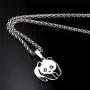 U7 Women Teen Girls Boys Cute Animal Necklace Stainless Steel/18K Gold Plated Pet Series Jewelry Pig/Dachshund/Panda Bear/Horse/Camel/Dolphin/Sheep/Turtle Pendant Necklace with Chain 22 Inch