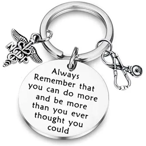 BAUNA NP Nurse Practitioner Gift NP Keychain Always Remember That You Can Do More NP Graduation Gift Nurse Jewelry BAUNA NP Nurse Practitioner Gift NP Keychain Always Remember That You Can Do More NP Graduation Gift Nurse Jewelry