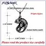 Fusamk Punk Titanium Steel Animal Lizard Pendant Necklace,24'' Box Chain Fusamk Punk Titanium Steel Animal Lizard Pendant Necklace,24'' Box Chain