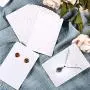 300 Set Necklace Earring Display Cards with 300 Pieces Self-Sealing Bags for Stud Earrings Dangle Earrings Pendant Earrings Necklace Chain (White) 300 Set Necklace Earring Display Cards with 300 Pieces Self-Sealing Bags for Stud Earrings Dangle Earrings Pendant Earrings Necklace Chain (White)