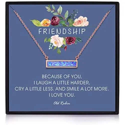 Friendship Necklace, 14K Gold Plated Bar Created Opal Necklace , Best Friend Necklaces, Friendship Gifts for Women, Best friend Birthday Gift, Friend Gifts, Gifts for Friends, Friend Gifts for Women Friendship Necklace, 14K Gold Plated Bar Created Opal Necklace , Best Friend Necklaces, Friendship Gifts for Women, Best friend Birthday Gift, Friend Gifts, Gifts for Friends, Friend Gifts for Women