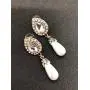 NYI Style Vintage Burnished Gold Crystal Pearl Drop Earring Perfect for Bride, Bridal Party for Rustic Weddings, Mother of the Bride, Mother of Groom or any Special Occasion.