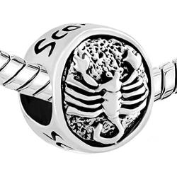 LovelyJewelry Lucky 12 Horoscope Zodiac Sign Symbol Charm Beads